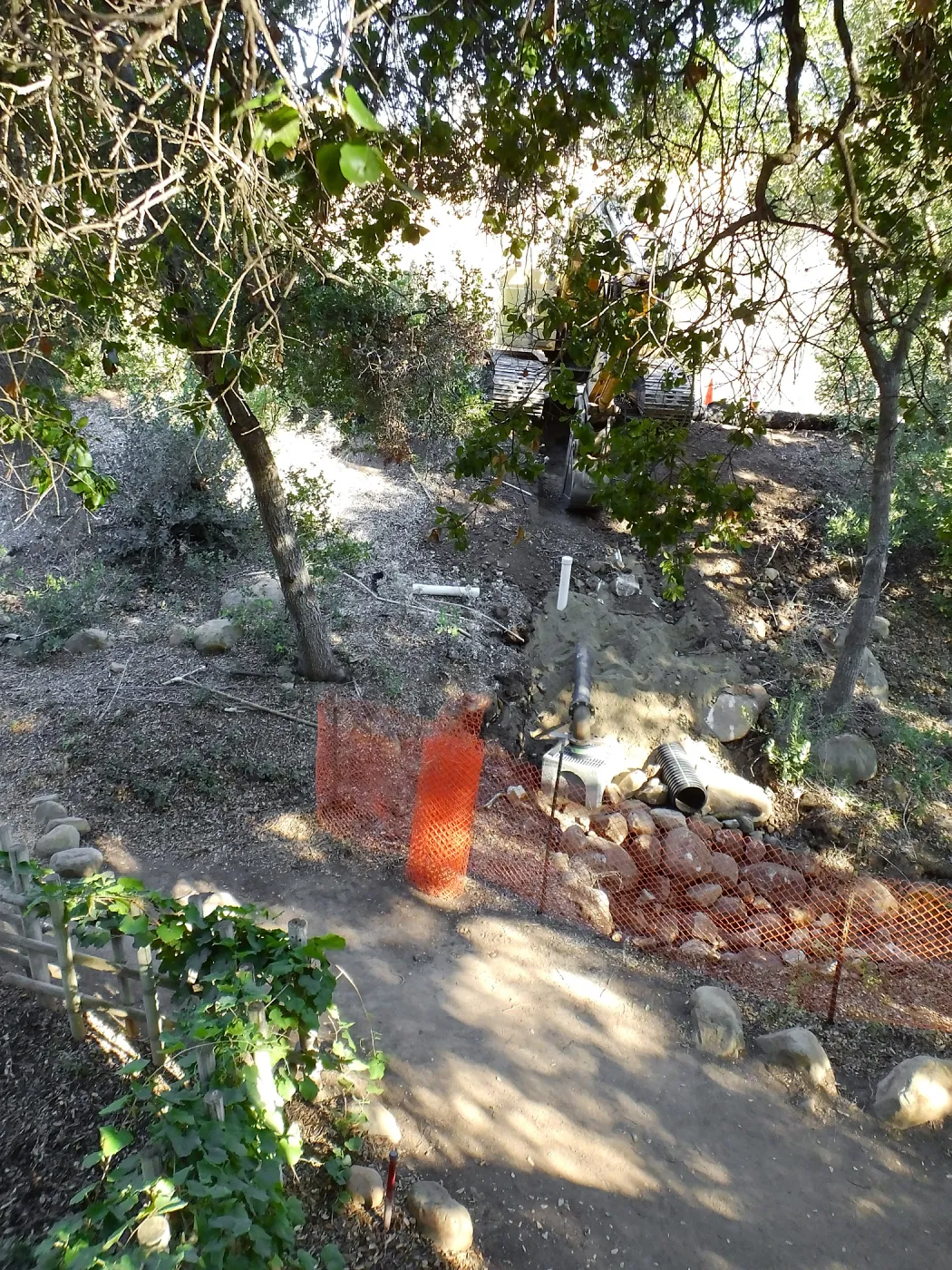 Pritzlaff Conservation Center Construction, Storm Drain installation, Arroyo