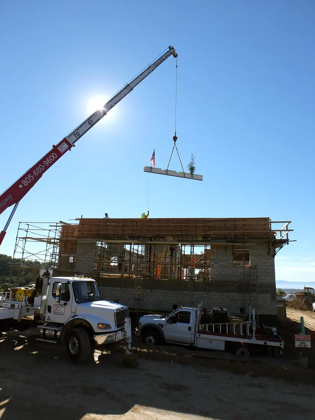 Pritzlaff Conservation Center Construction, Topping Off