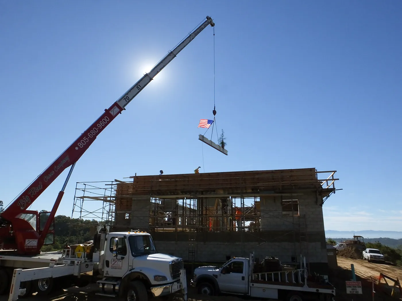 Pritzlaff Conservation Center Construction, Topping Off