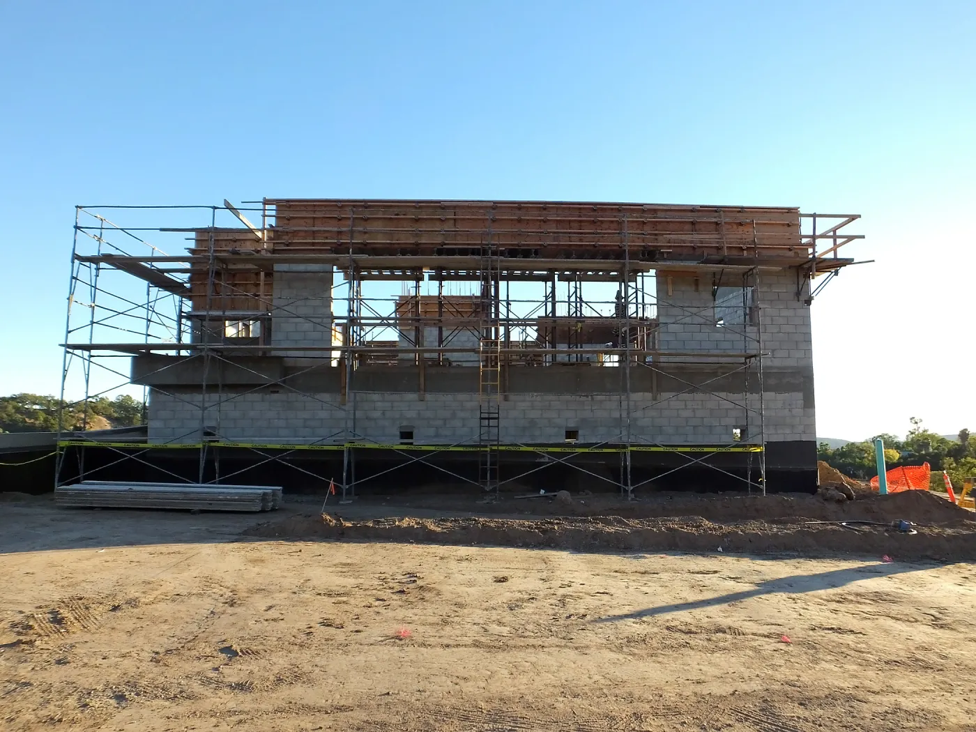 Pritzlaff Conservation Center Construction, north wall