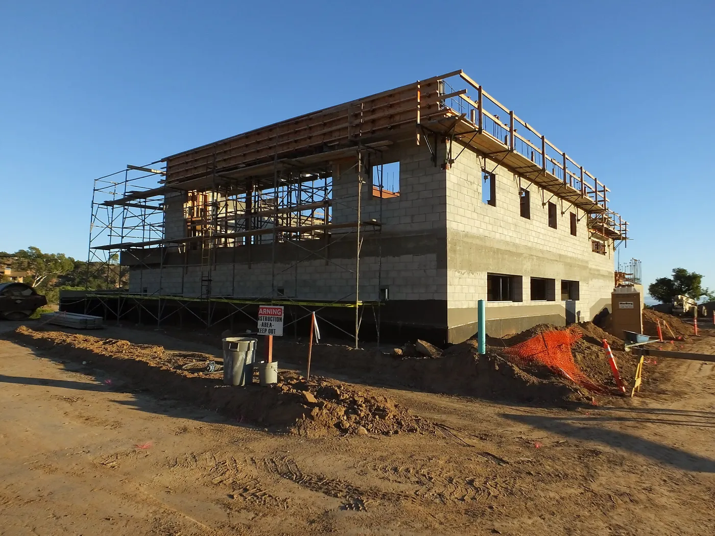 Pritzlaff Conservation Center Construction, exterior looking southeast