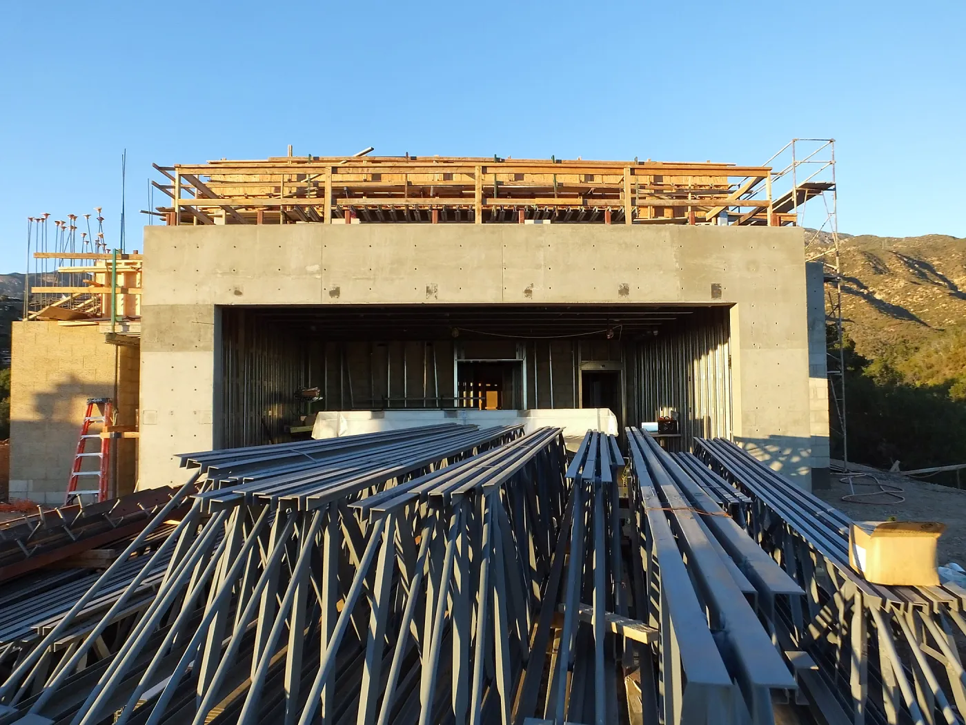 Pritzlaff Conservation Center Construction, south wall