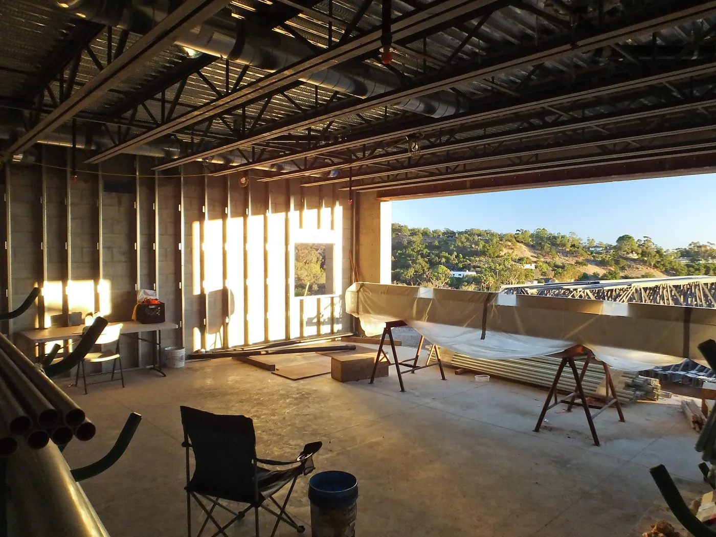 Pritzlaff Conservation Center Construction, Exhibit Room, looking southeast