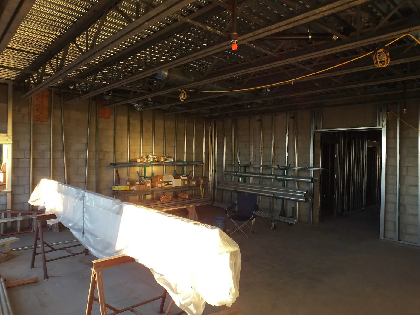 Pritzlaff Conservation Center Construction, Exhibit Room, looking northwest