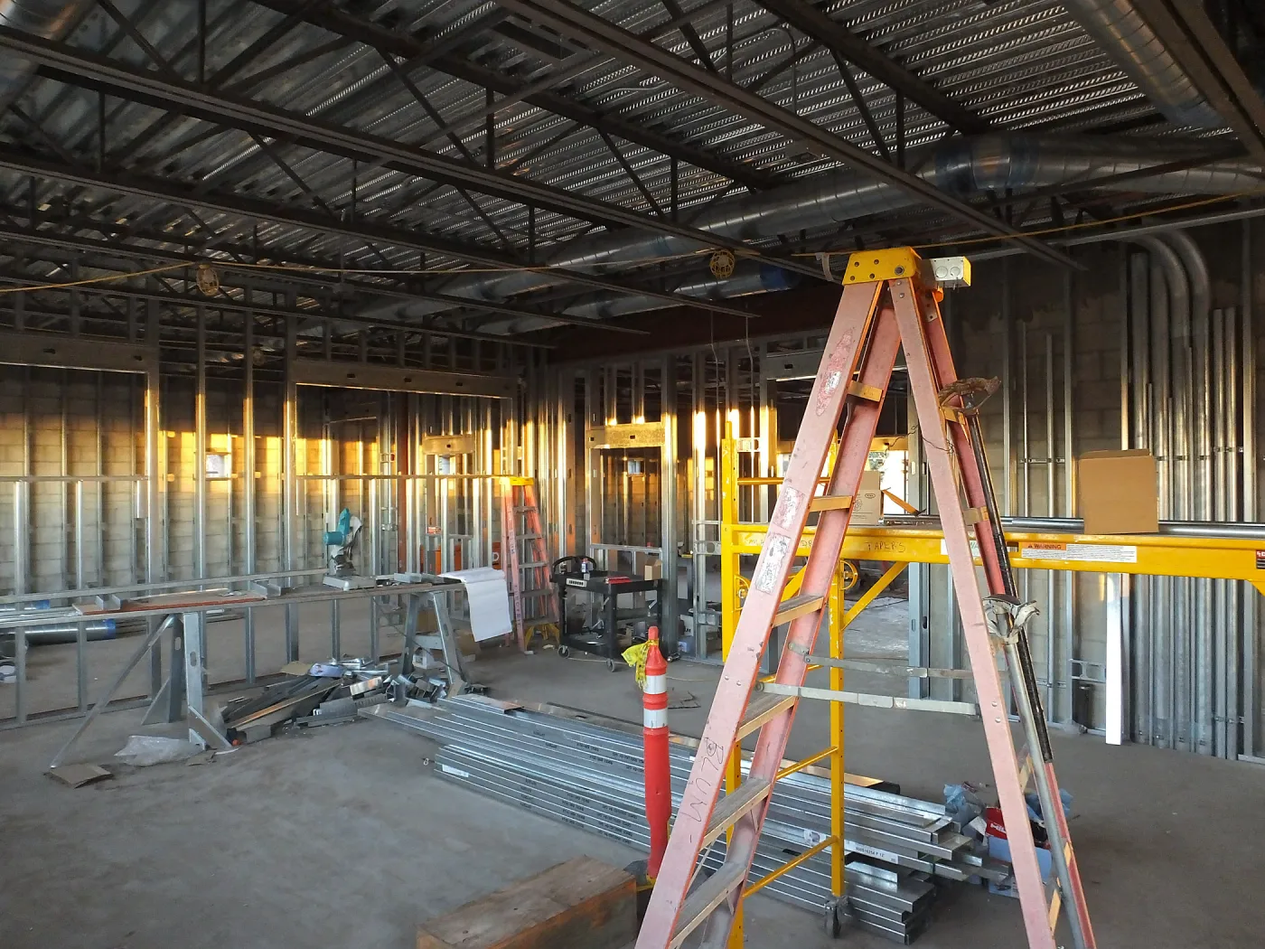 Pritzlaff Conservation Center Construction, looking northeast across dry lab area