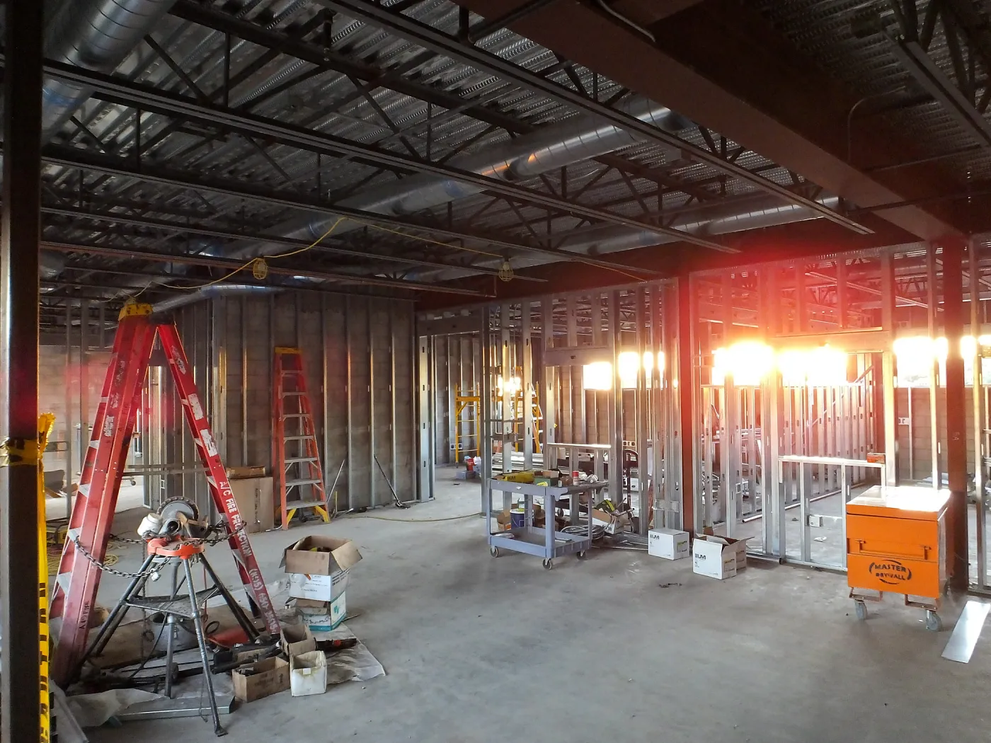 Pritzlaff Conservation Center Construction, looking southwest across Research workstation area