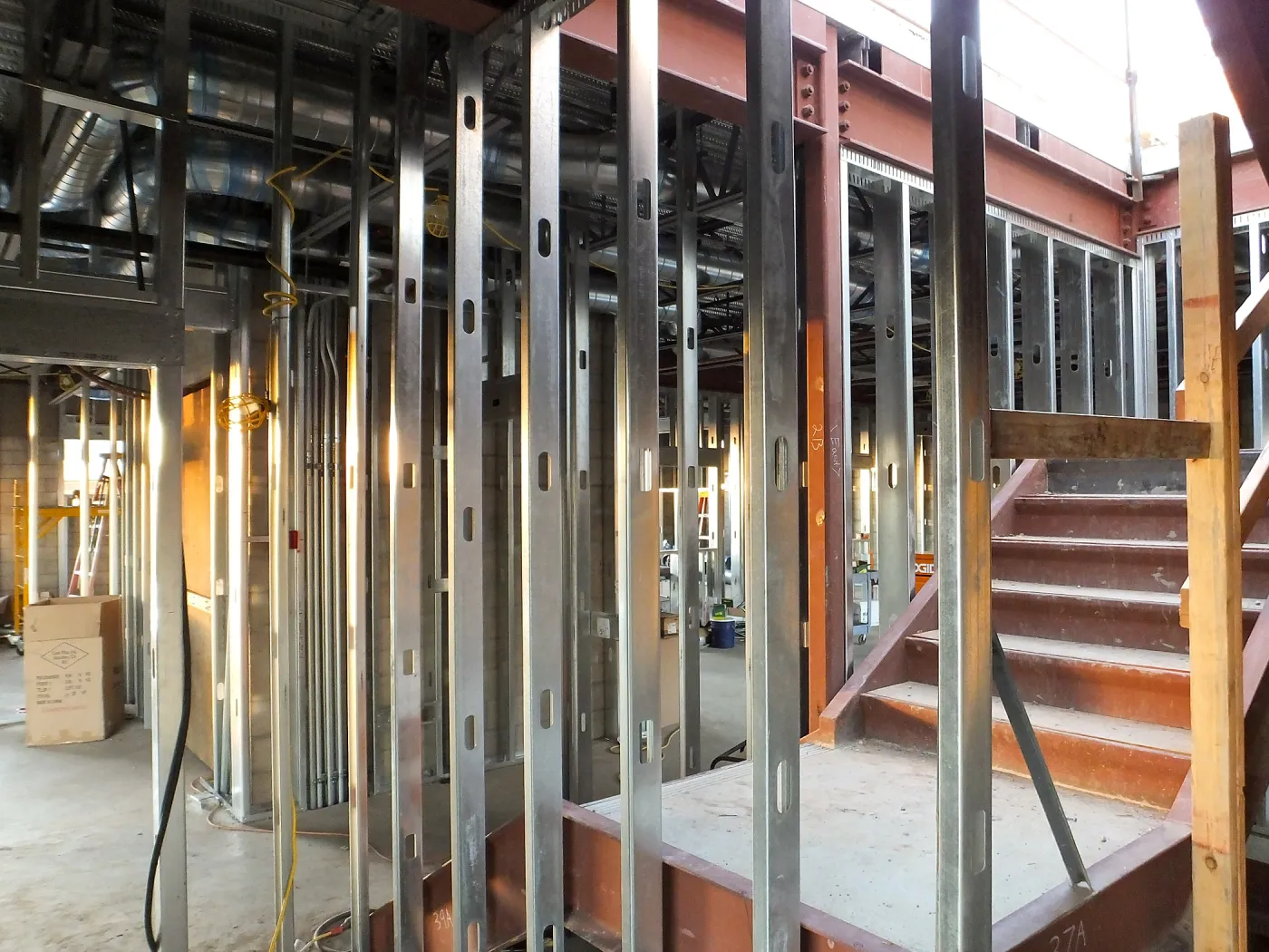 Pritzlaff Conservation Center Construction, looking northwest across Research area