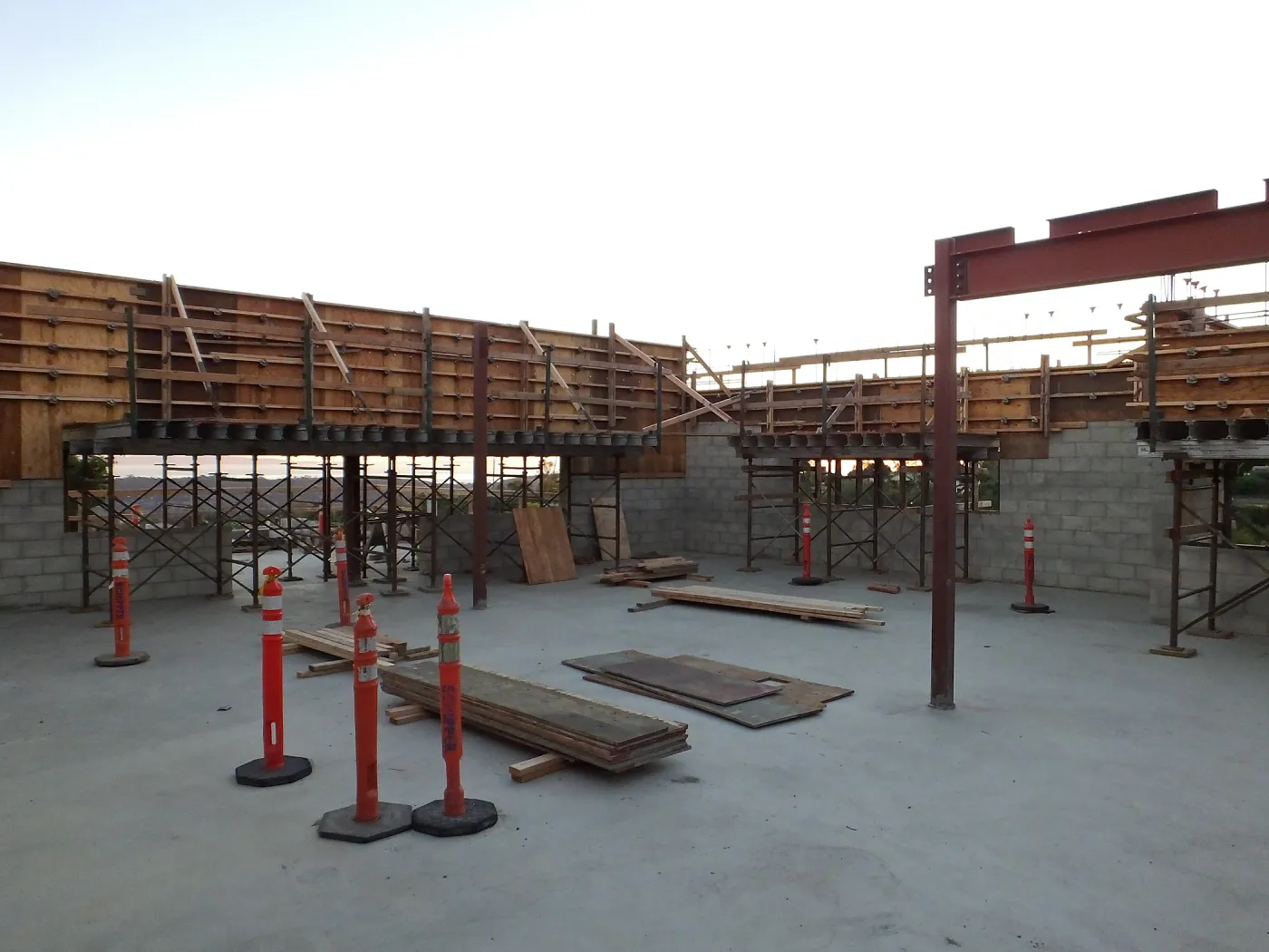 Pritzlaff Conservation Center Construction, looking southwest across Conference/Training area