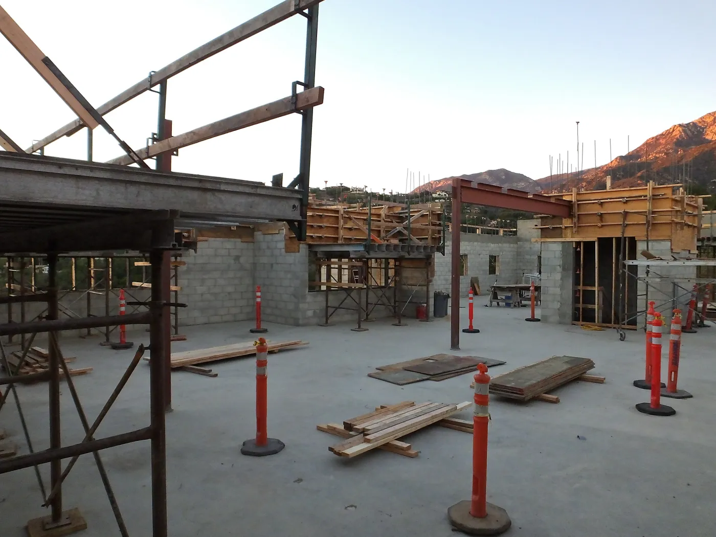 Pritzlaff Conservation Center Construction, looking northwest across Conference/Training area