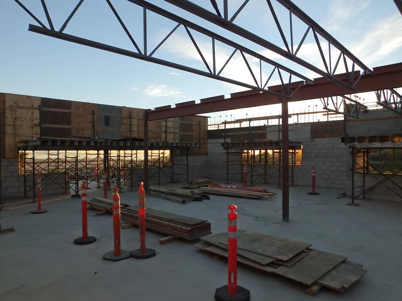 Pritzlaff Conservation Center Construction, looking southwest across Conference/Training area