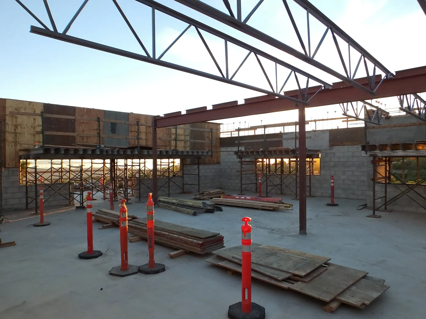 Pritzlaff Conservation Center Construction, looking southwest across Conference/Training area