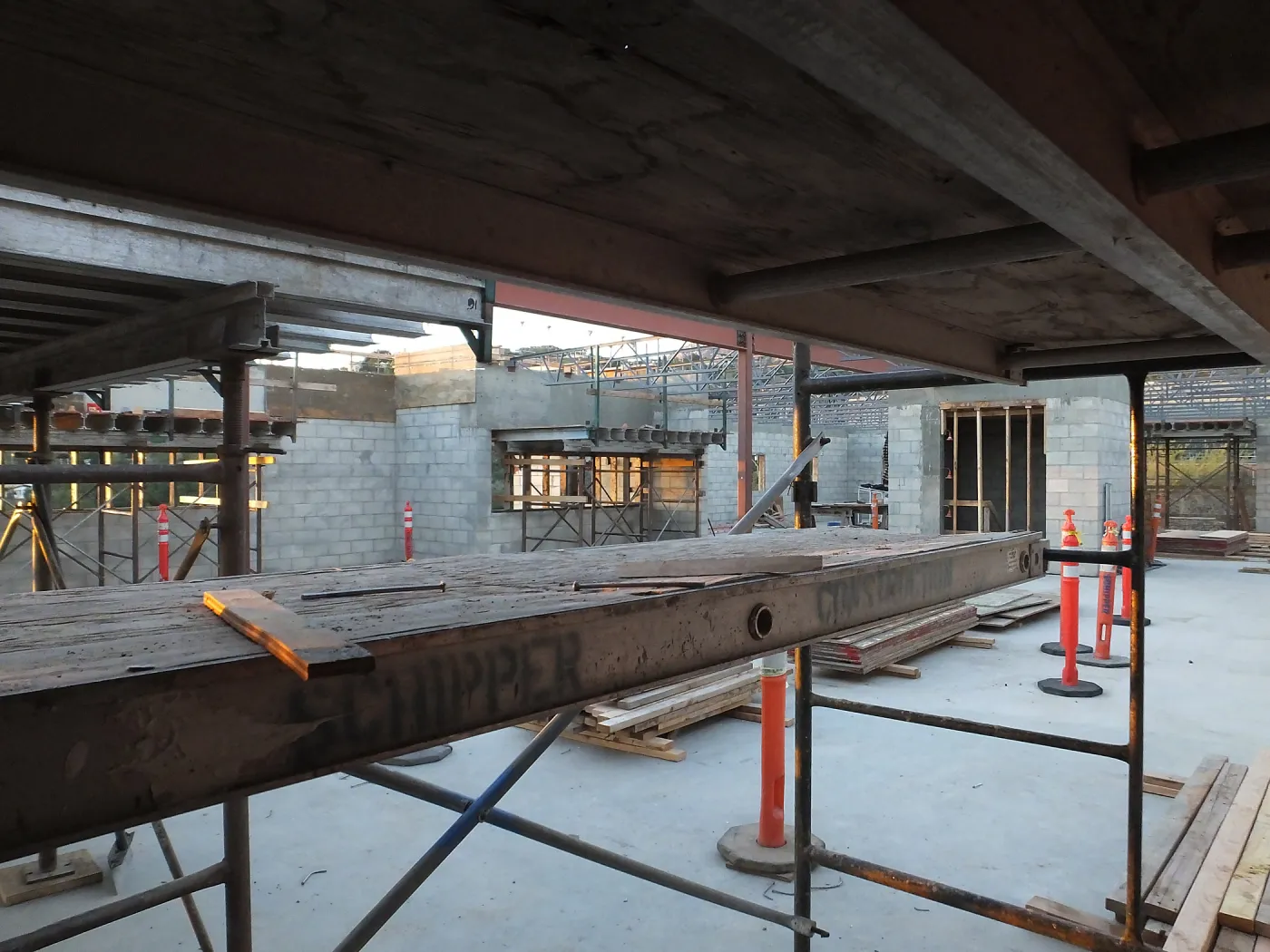 Pritzlaff Conservation Center Construction, looking northwest across Conference/Training area
