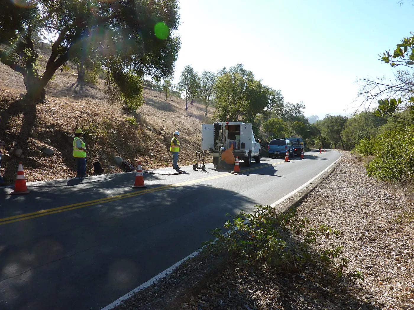 Sewer Crew on Mission Cyn Rd