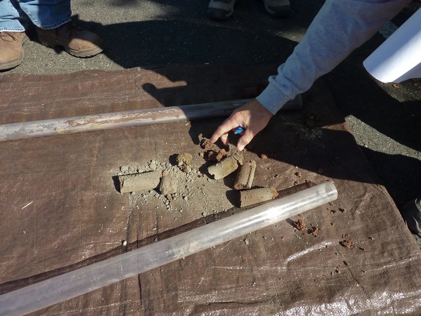 Sewer Crew on Mission Cyn Rd, core samples