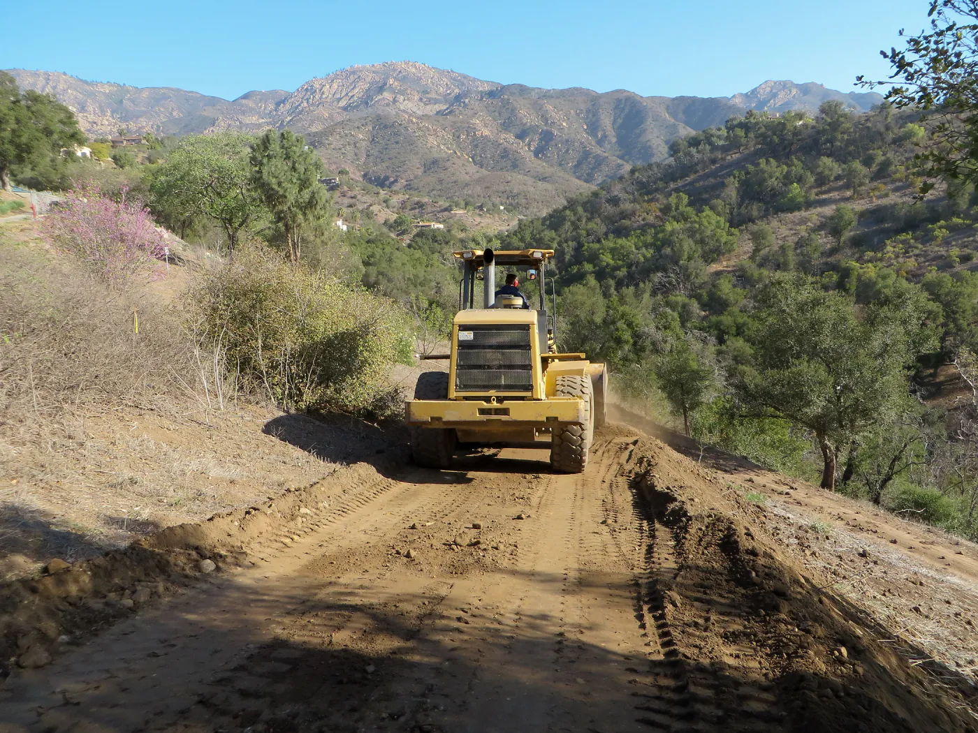 Resurfacing road, East Slope