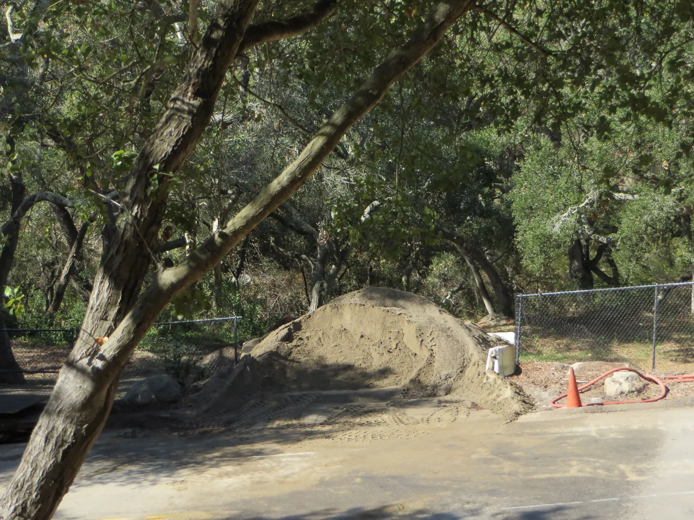 Sewer work, Mission Cyn Rd