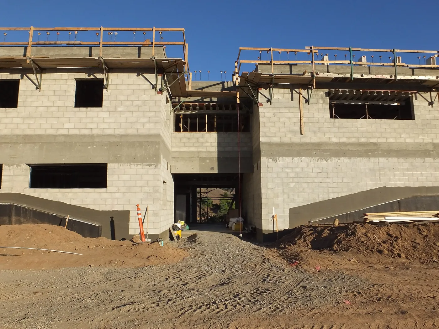 Pritzlaff Conservation Center Construction, west face 