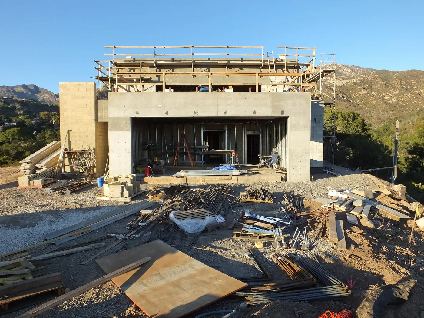 Pritzlaff Conservation Center Construction, south wall 