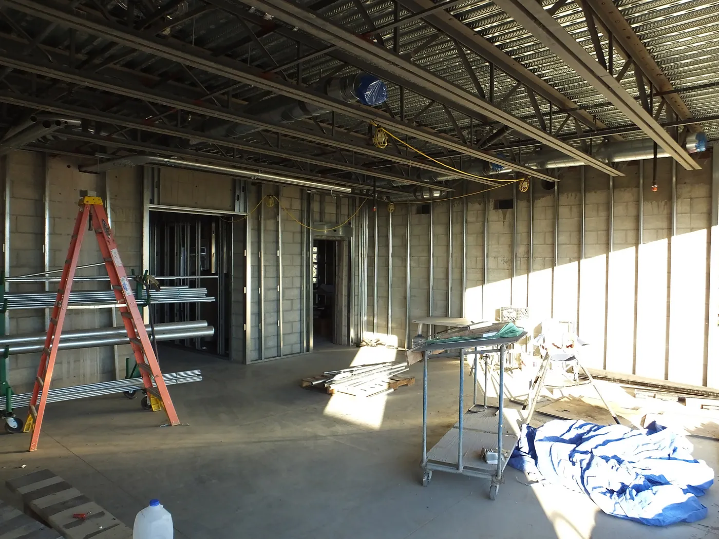 Pritzlaff Conservation Center Construction, Exhibit Room, looking northeast 