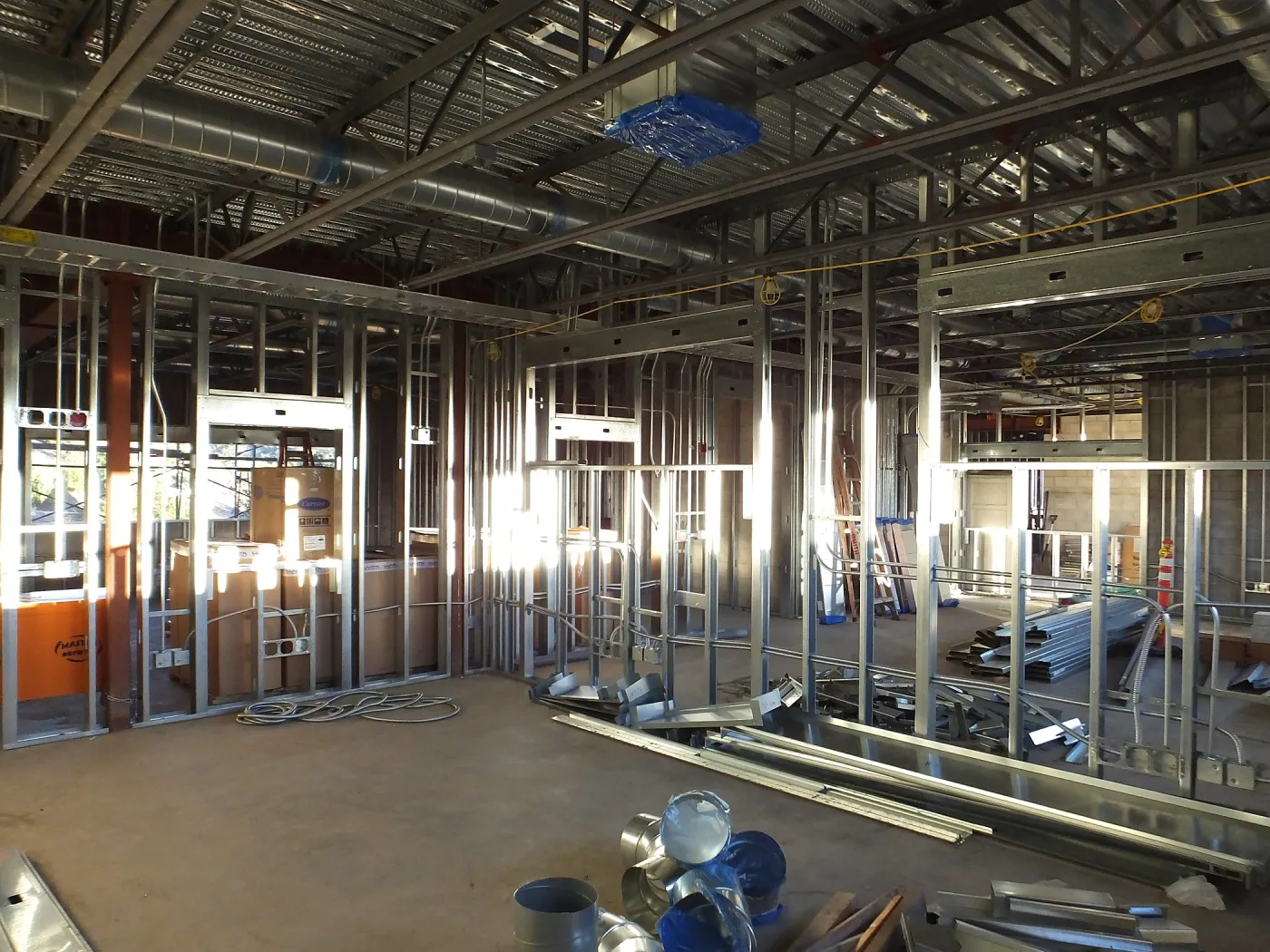 Pritzlaff Conservation Center Construction, looking southeast across wet lab area 