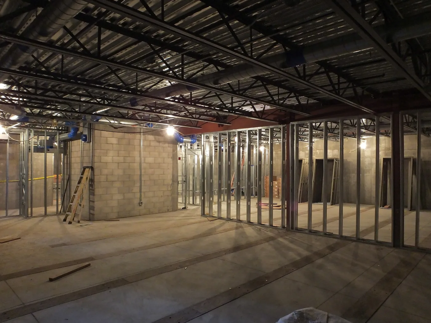 Pritzlaff Conservation Center Construction, looking southwest across Herbarium area 