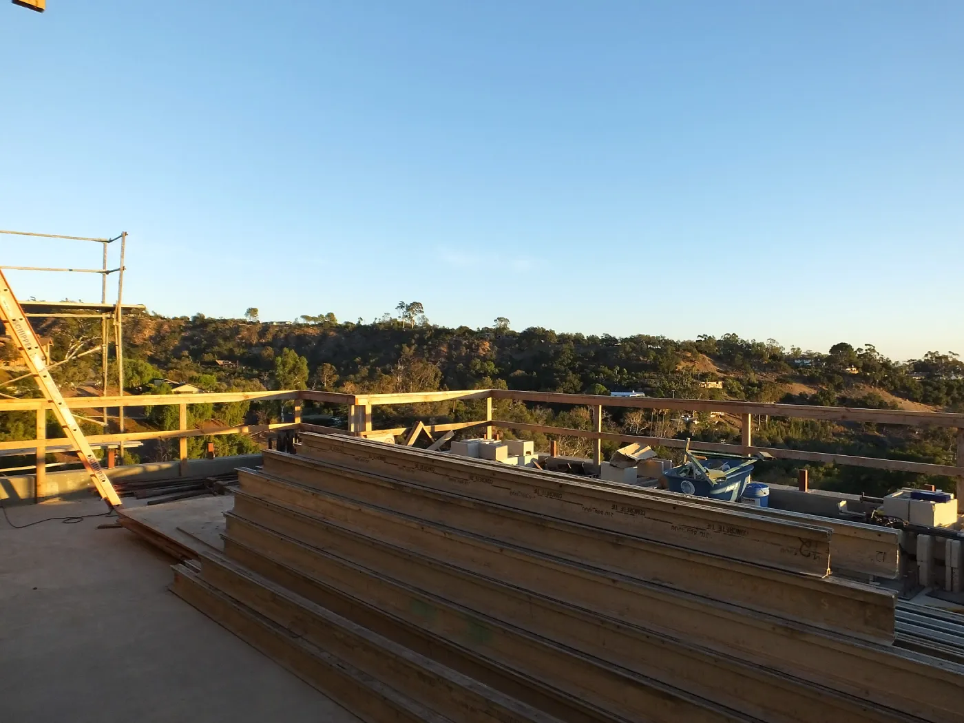 Pritzlaff Conservation Center Construction, looking southeast across deck 