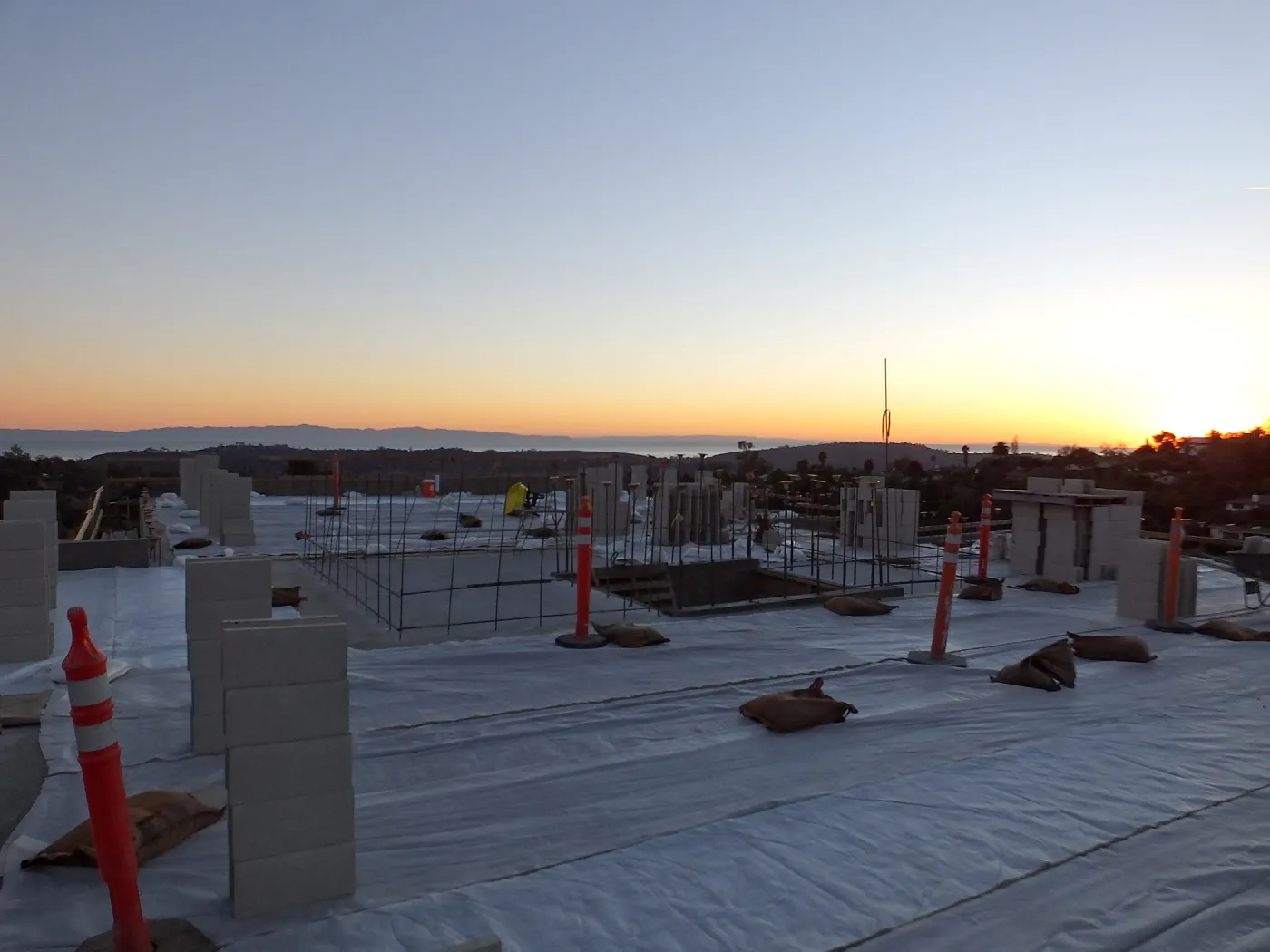 Pritzlaff Conservation Center Construction, looking southwest across roof 