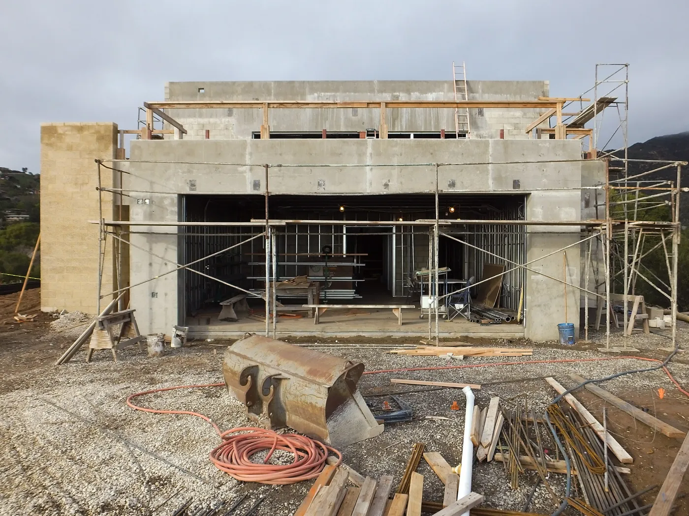 Pritzlaff Conservation Center Construction, south wall