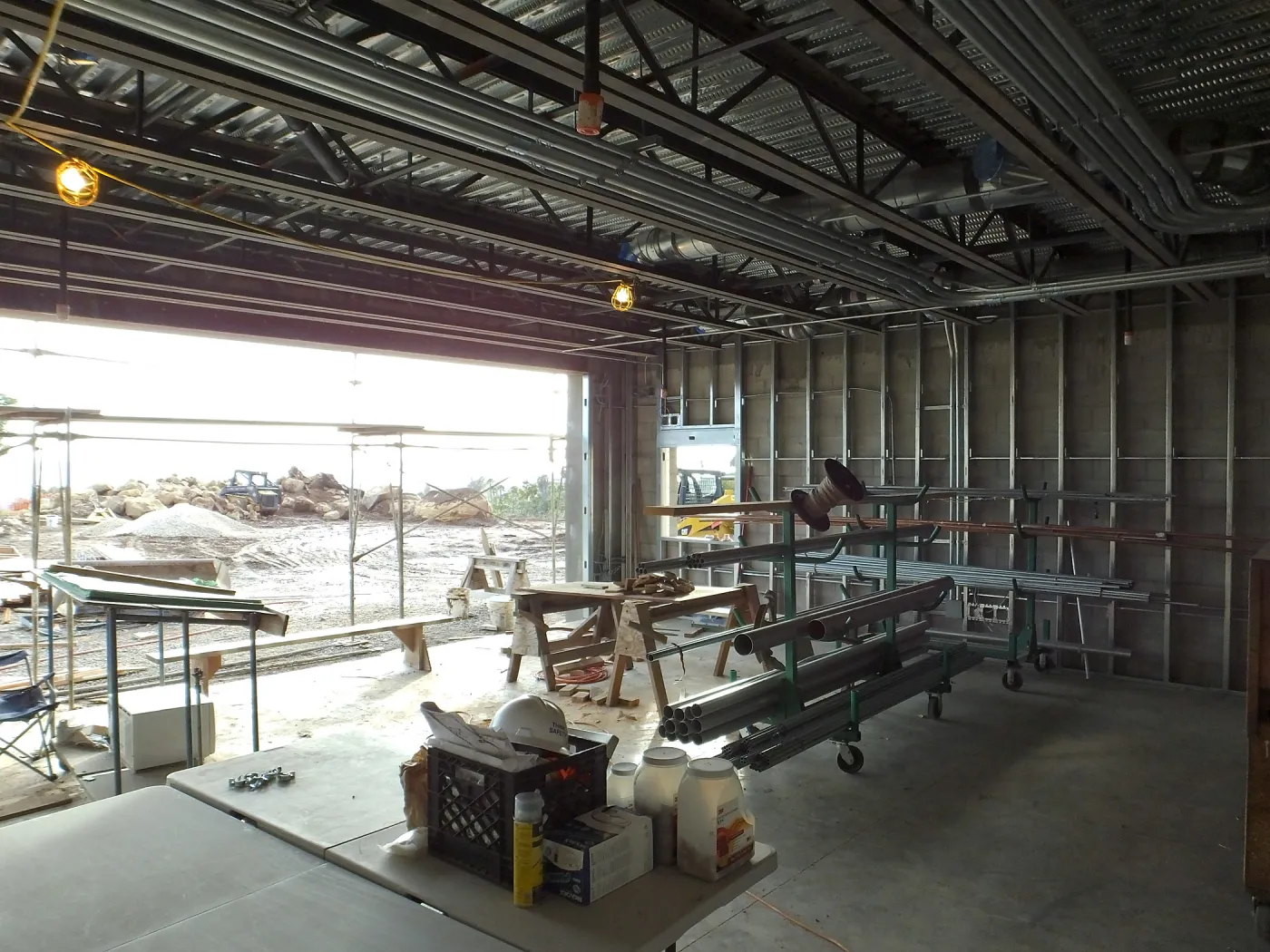 Pritzlaff Conservation Center Construction, Exhibit Room, looking southwest