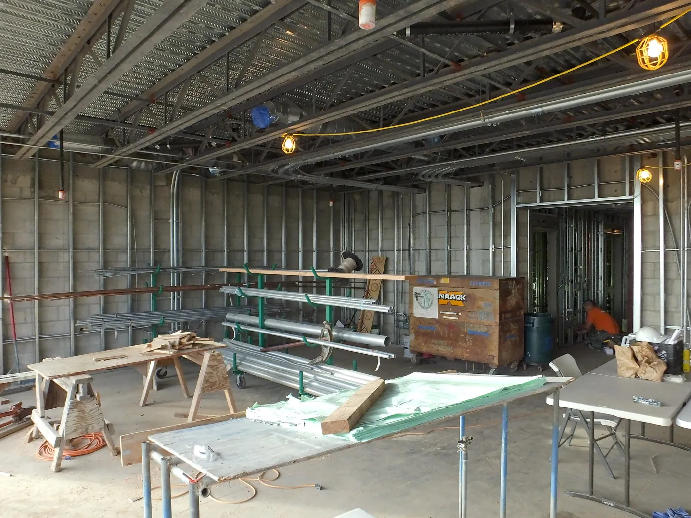 Pritzlaff Conservation Center Construction, Exhibit Room, looking northwest