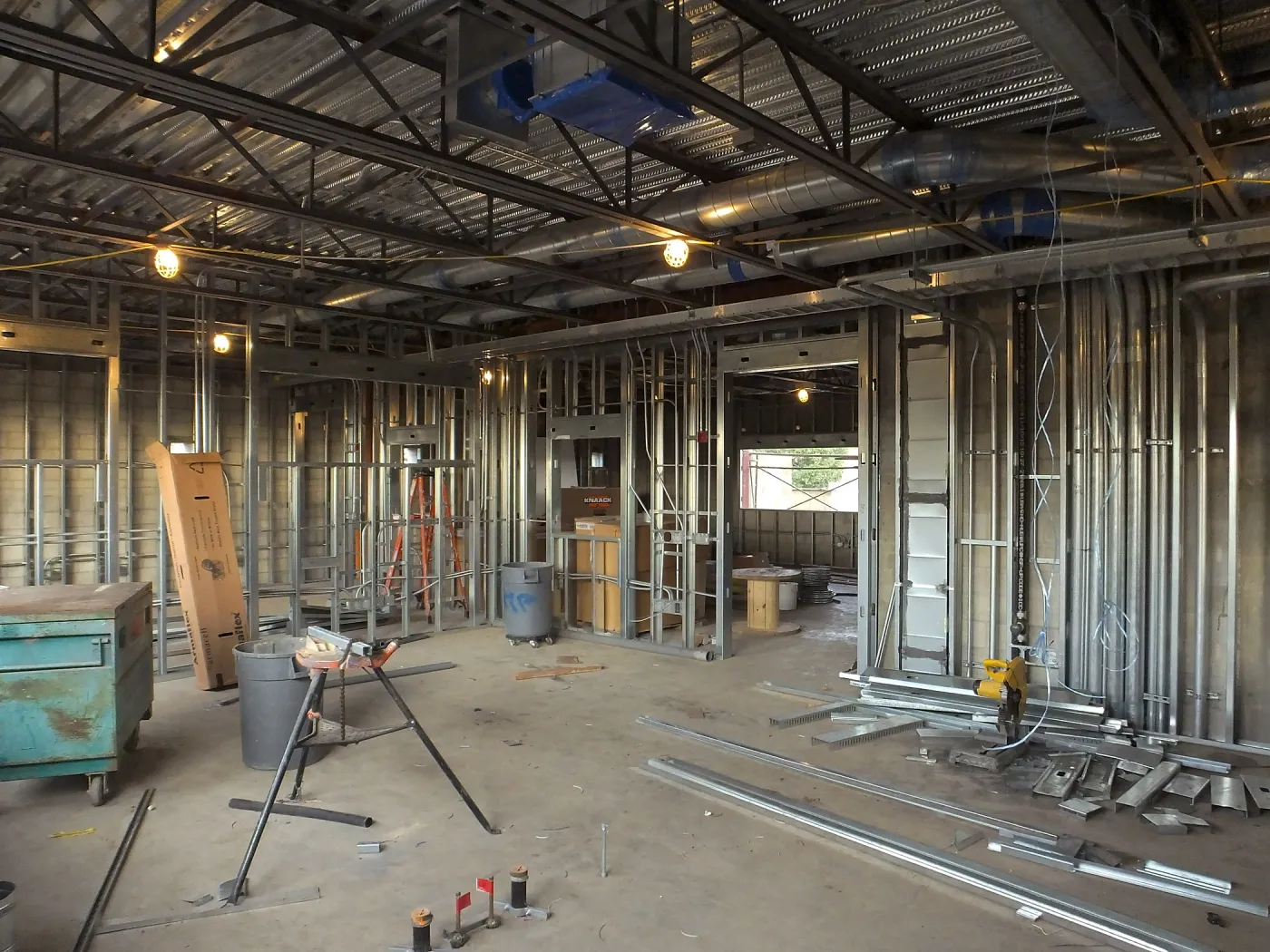 Pritzlaff Conservation Center Construction, looking northeast across dry lab area