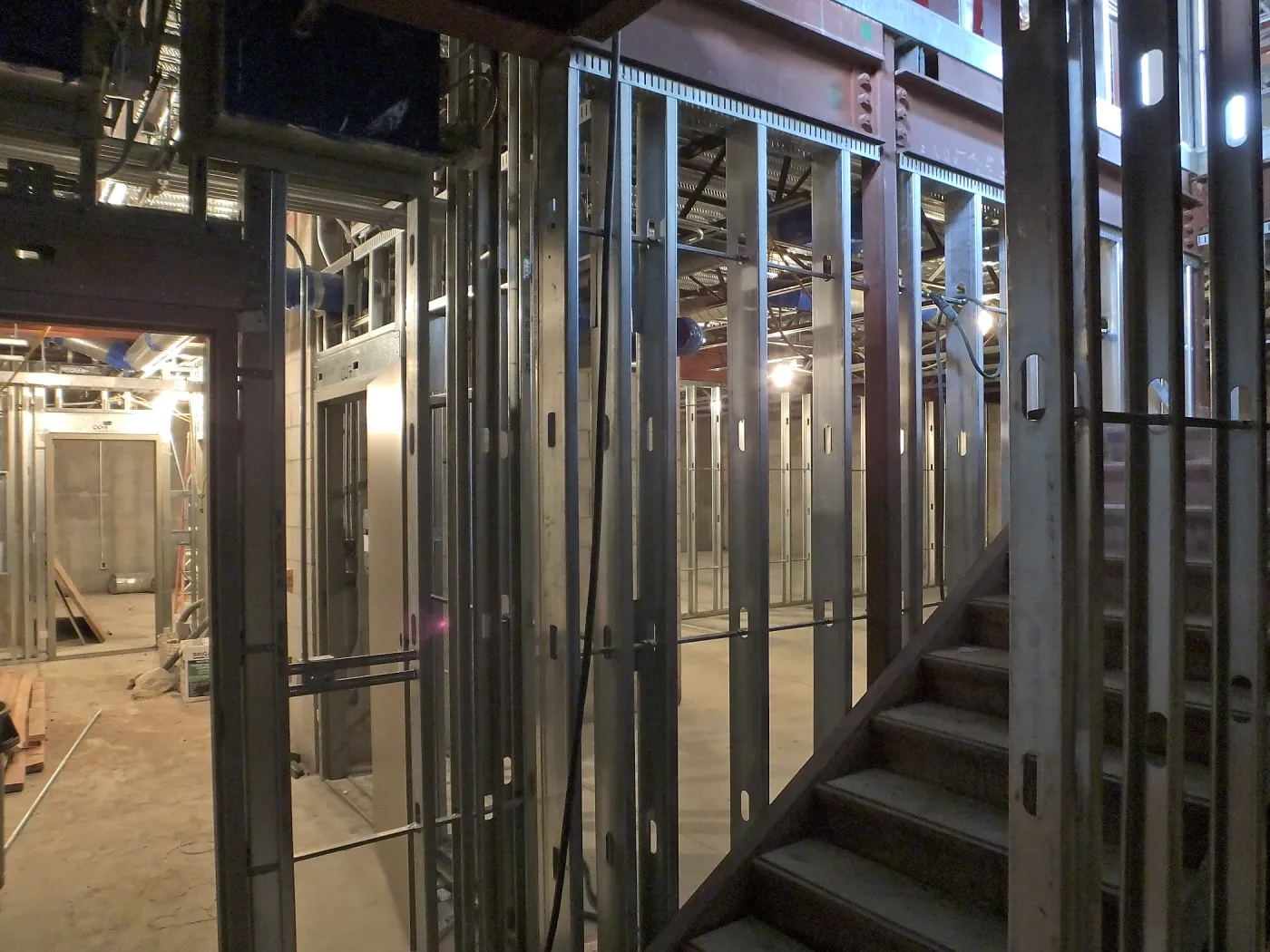 Pritzlaff Conservation Center Construction, looking northwest across Herbarium space
