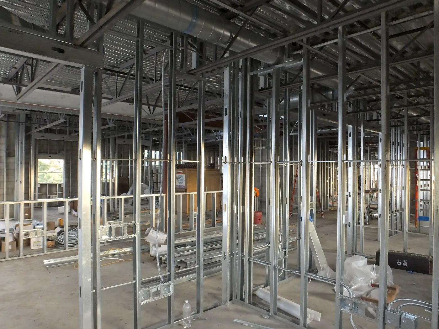 Pritzlaff Conservation Center Construction, looking southeast across Administrative office area