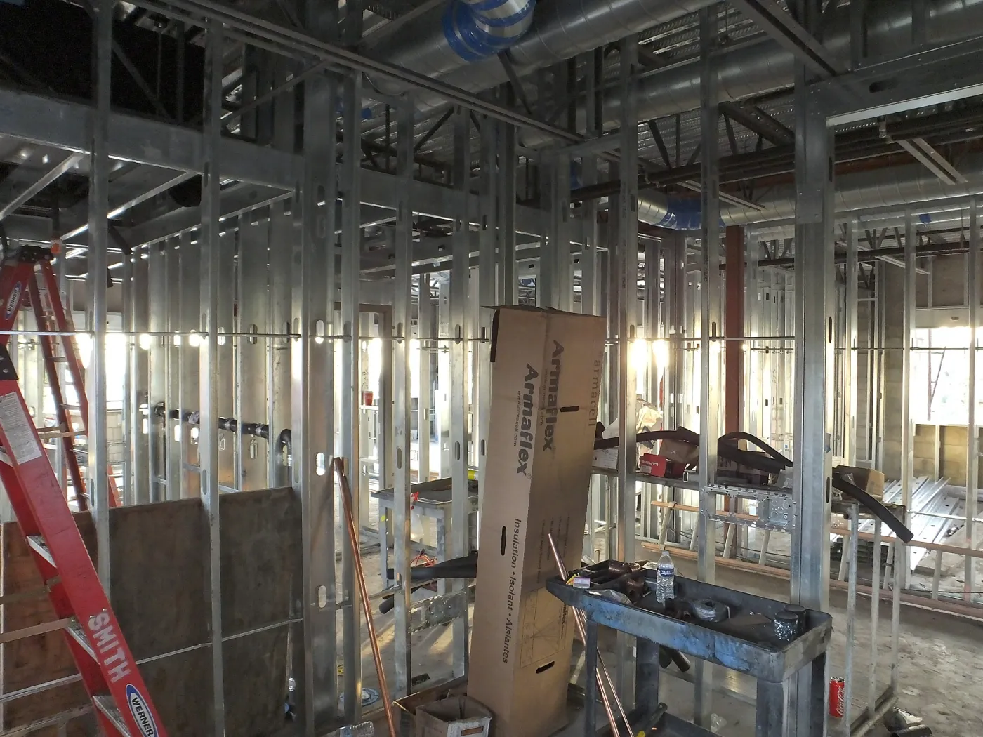 Pritzlaff Conservation Center Construction, looking southwest across Conference/Training area