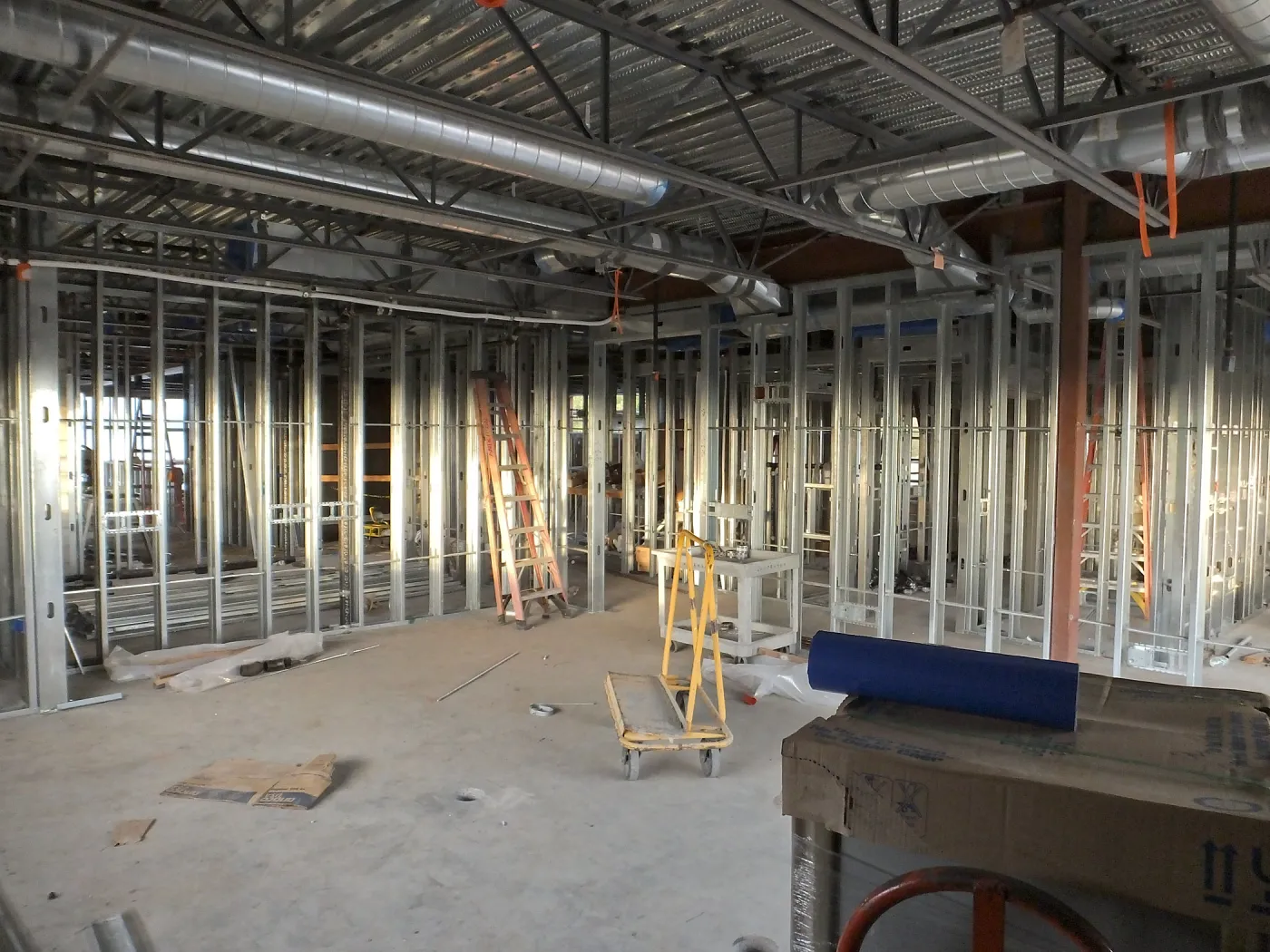 Pritzlaff Conservation Center Construction, looking northeast across Conference/Training area