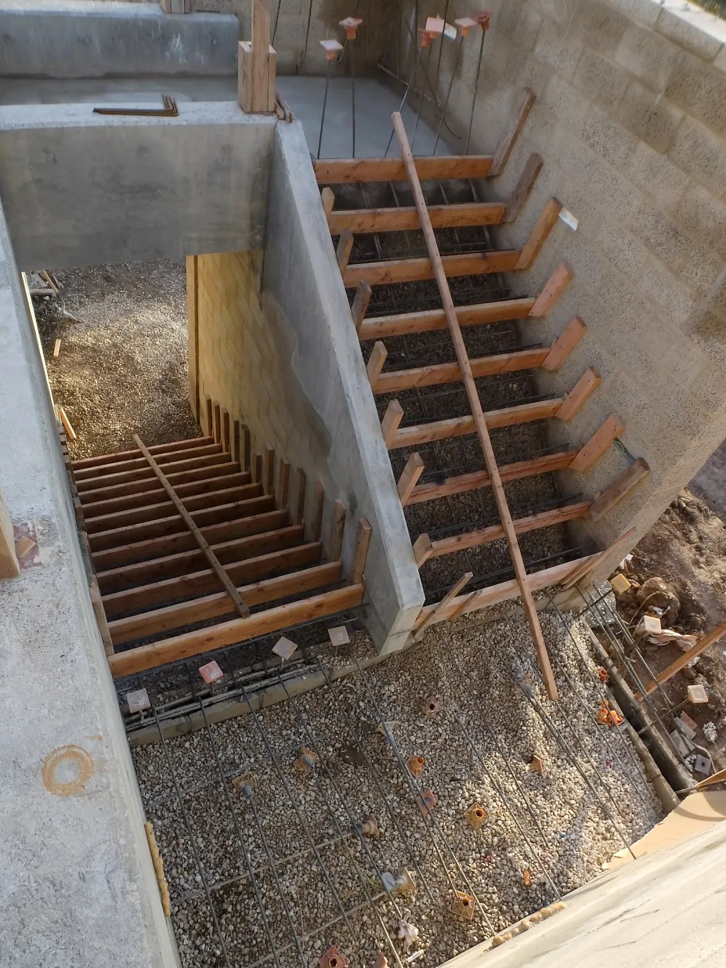 Pritzlaff Conservation Center Construction, sothwes exterior stairs