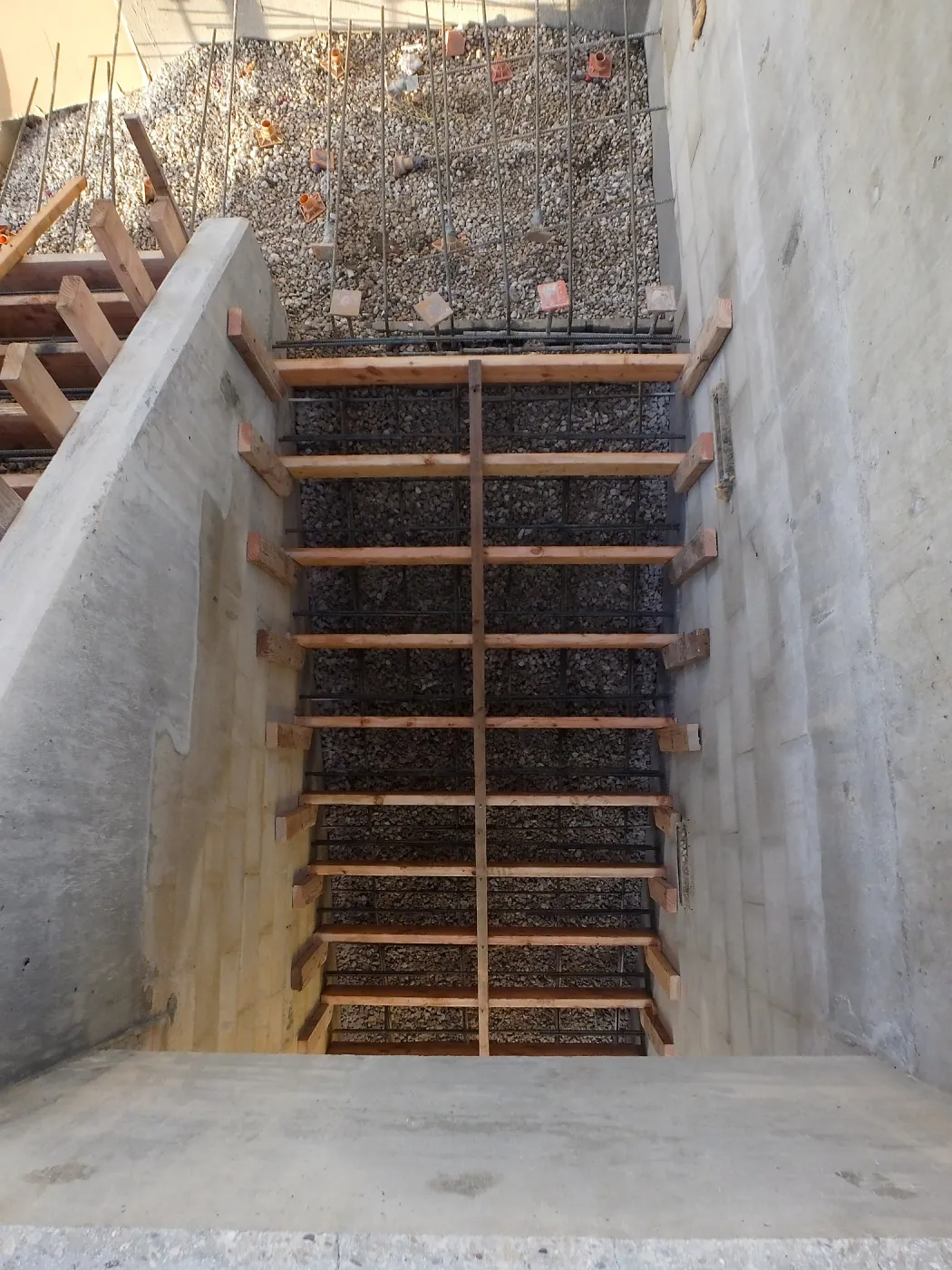 Pritzlaff Conservation Center Construction, sothwes exterior stairs