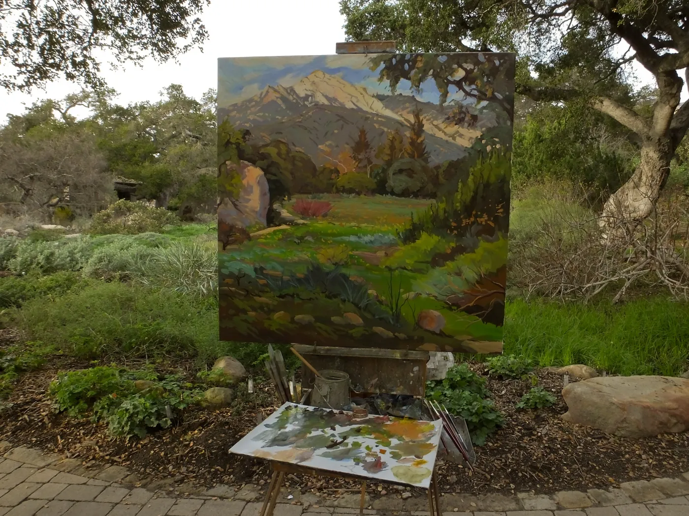 Plein Air painting of Meadow by Chris Potter