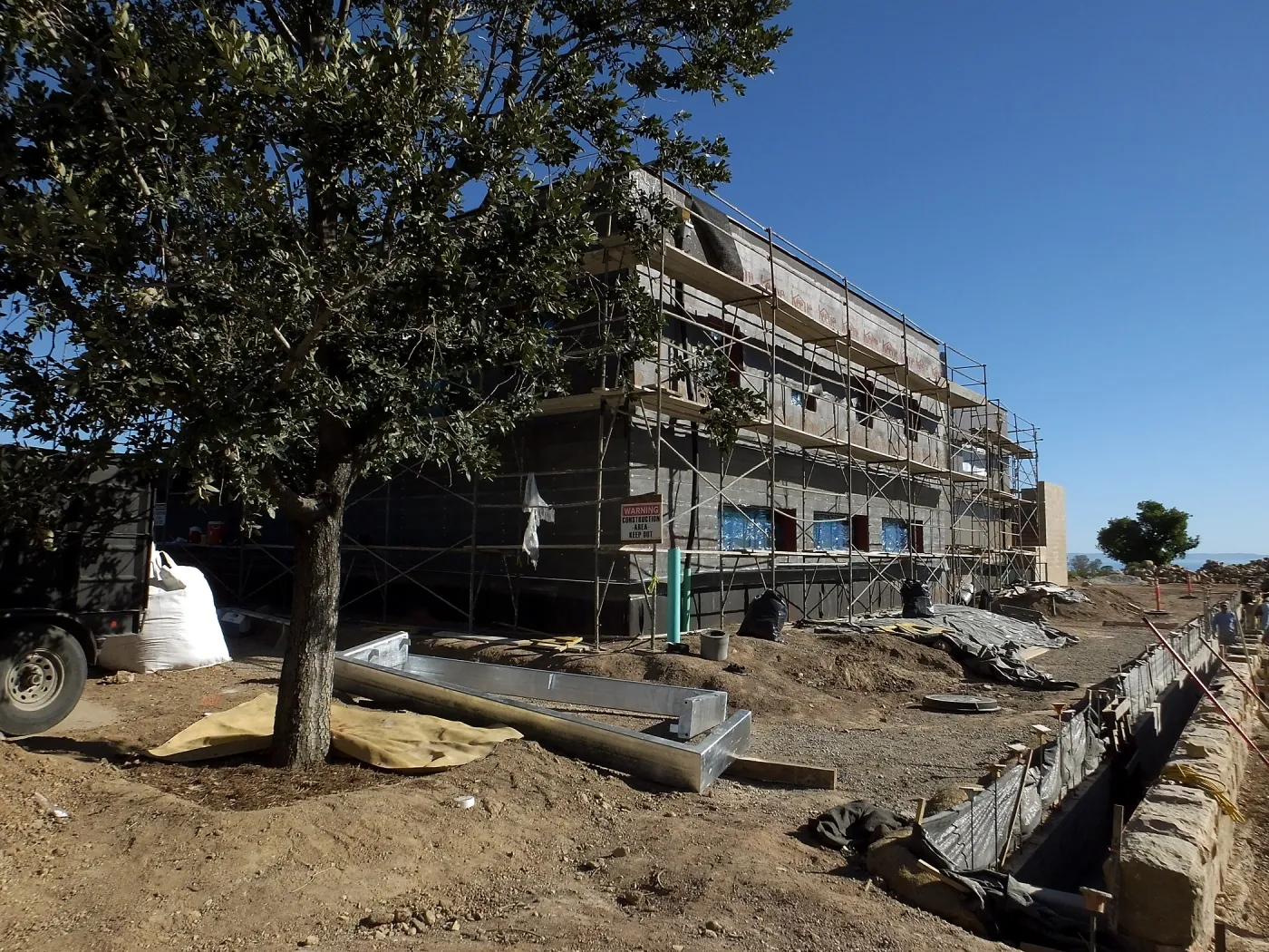 Pritzlaff Conservation Center Construction, Exterior looking southeast