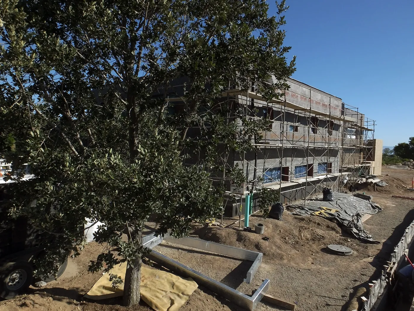 Pritzlaff Conservation Center Construction, Exterior looking southeast