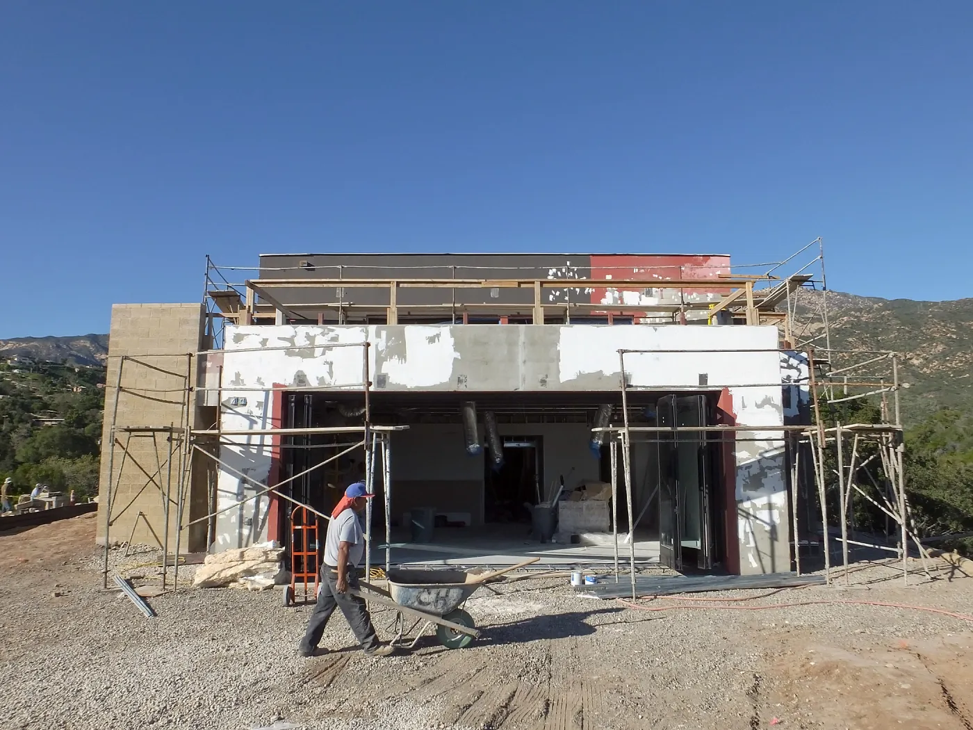Pritzlaff Conservation Center Construction, south wall