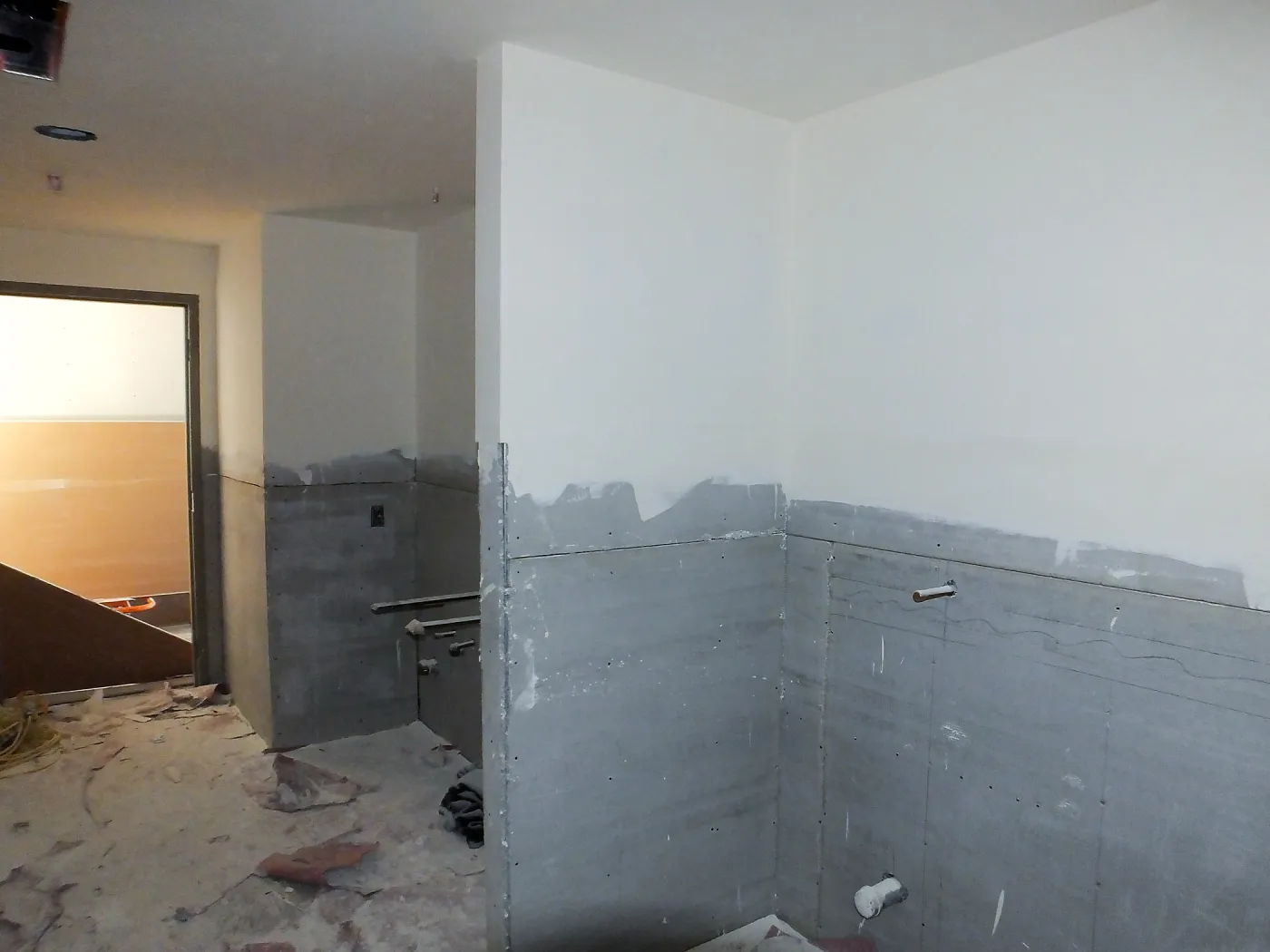 Pritzlaff Conservation Center Construction, looking southeast across first floor common area