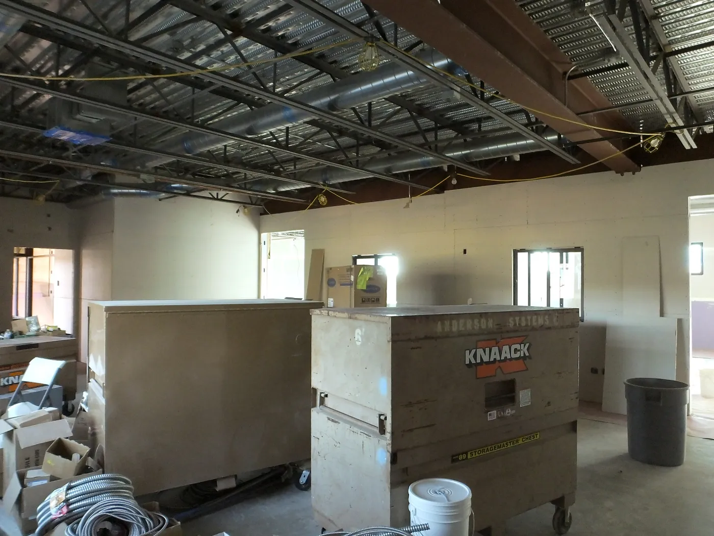 Pritzlaff Conservation Center Construction, looking southwest across Research workstation area