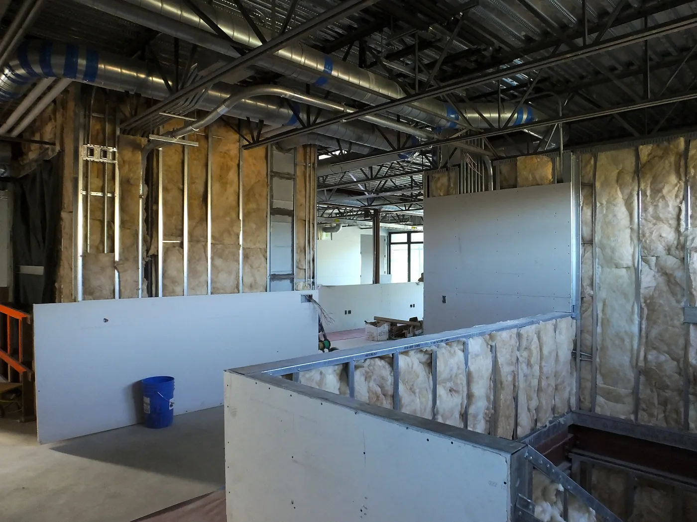 Pritzlaff Conservation Center Construction, looking northwest across Administrative office area