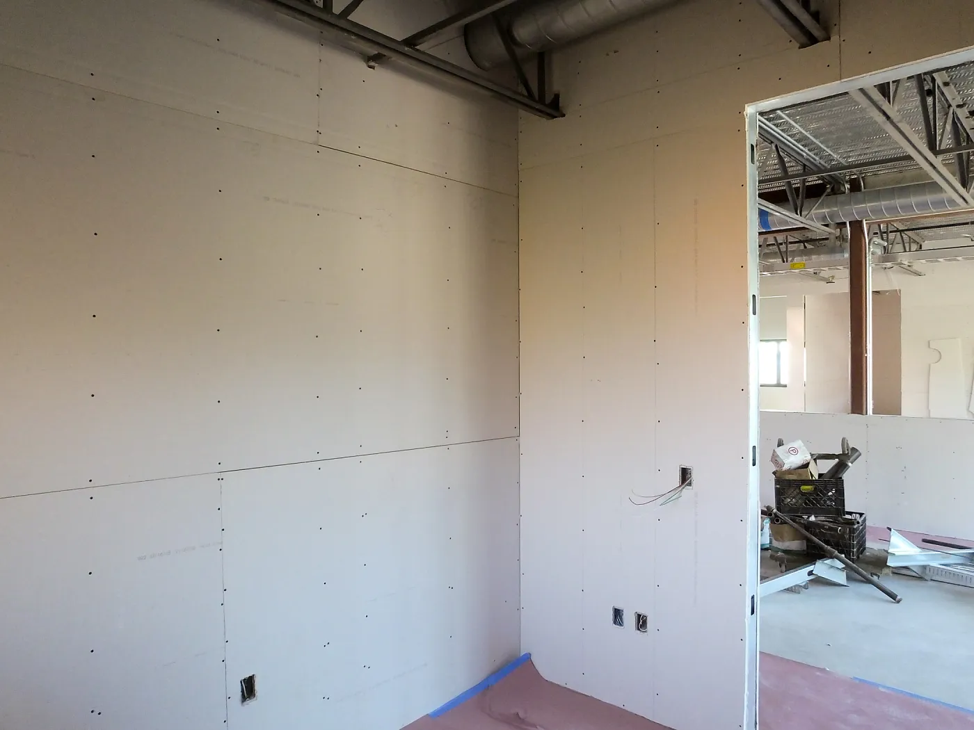 Pritzlaff Conservation Center Construction, looking southwest across Administrative office area