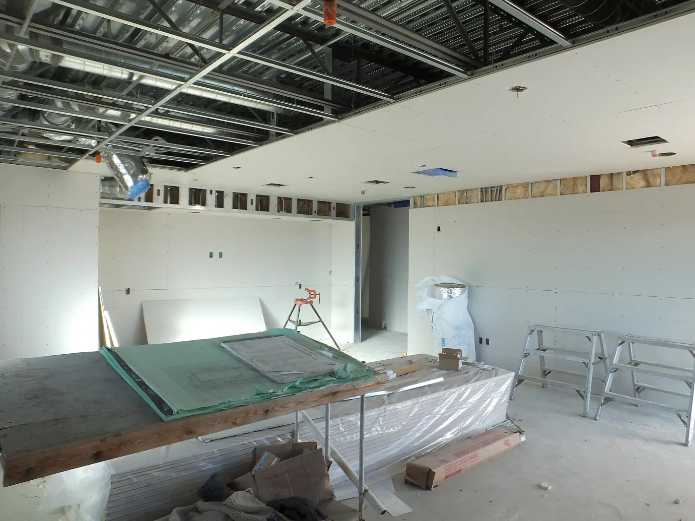 Pritzlaff Conservation Center Construction, looking northeast across Conference/Training area