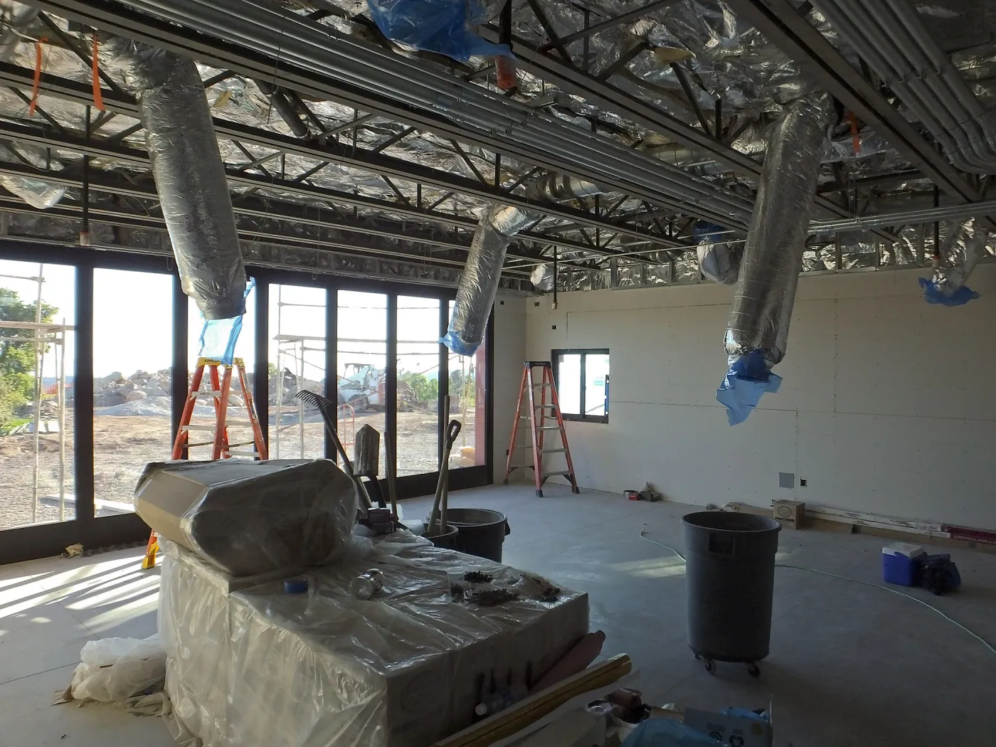 Pritzlaff Conservation Center Construction, Exhibit Room, looking southwest