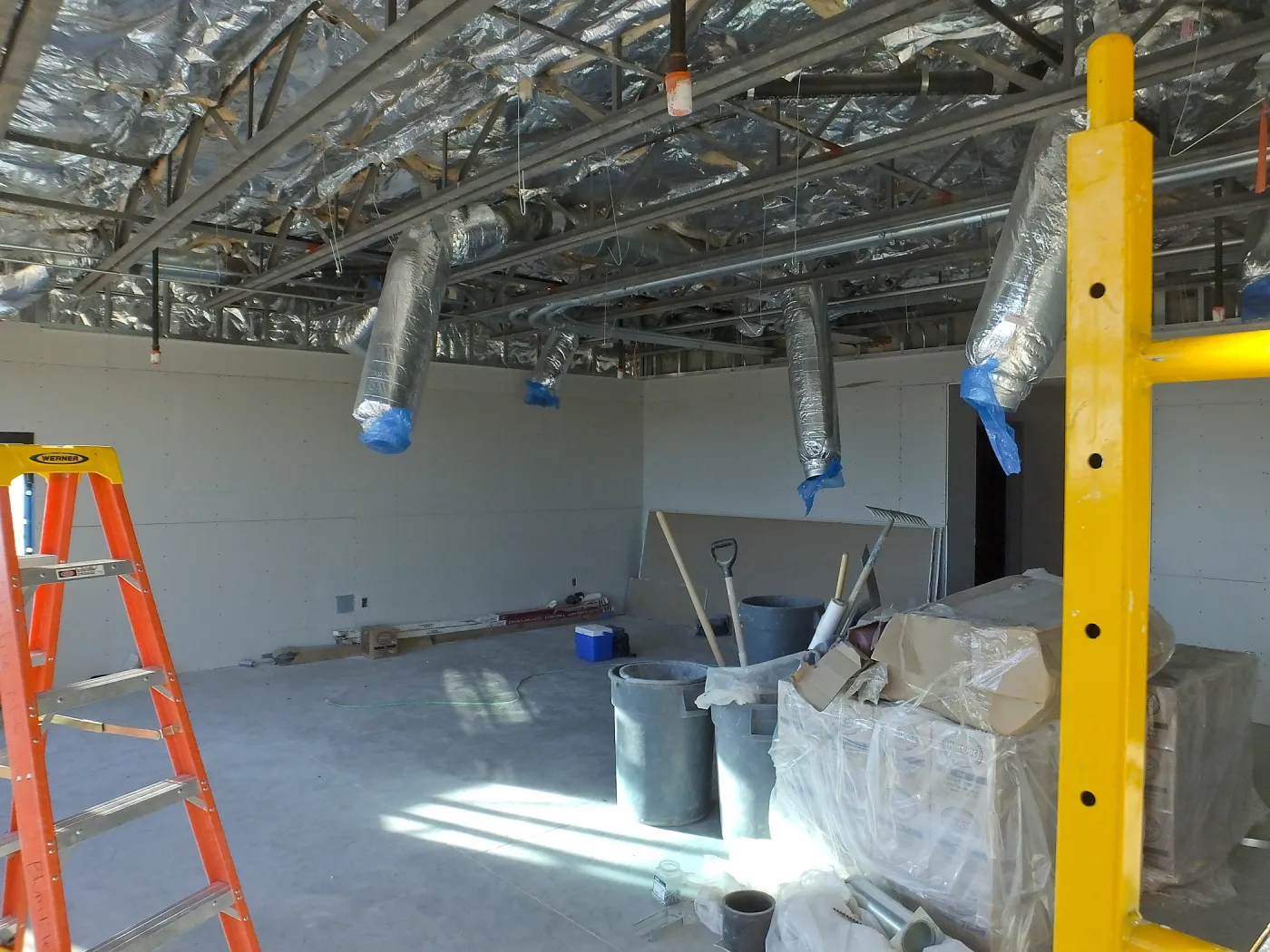Pritzlaff Conservation Center Construction, Exhibit Room, looking northwest