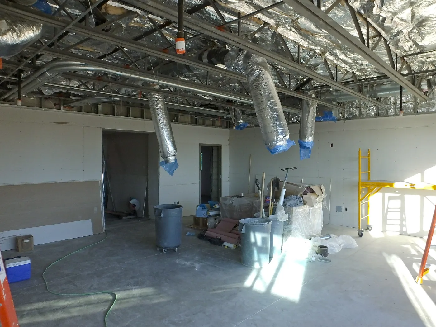 Pritzlaff Conservation Center Construction, Exhibit Room, looking northeast