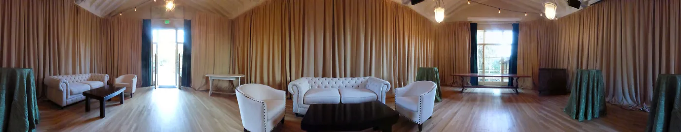2016 Santa Barbara Beer Garden Event, VIP Lounge decor in Library